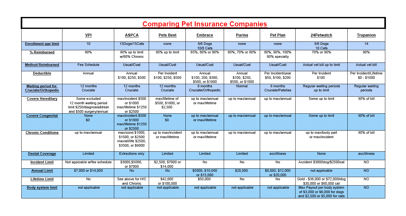 compare insurance company ratings
